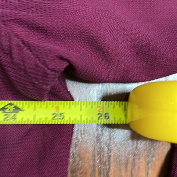 Boss Hugo Boss Burgundy Long Sleeve Button Down 100% Silk - XL - Picture 7 of 8